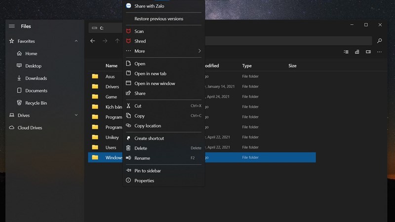 Thay thế File Explorer