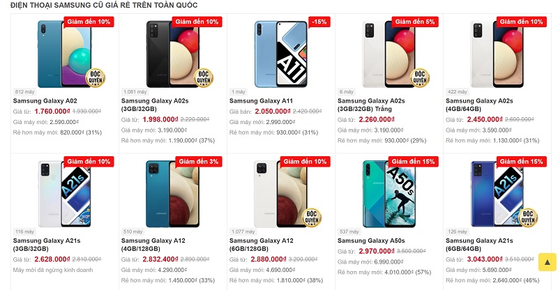 Galaxy A hàng đổi trả Galaxy A hàng đổi trả