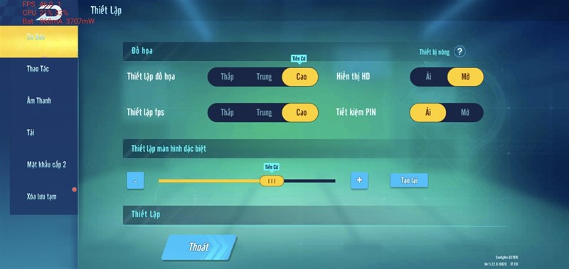 Cấu hình tựa game Zingspeed Mobile Cấu hình tựa game Zingspeed Mobile