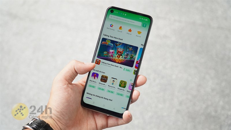 Với viên pin 5.000 mAh OPPO A74 5G có cho thời gian chiến game liên tục Với viên pin 5.000 mAh OPPO A74 5G có cho thời gian chiến game liên tục