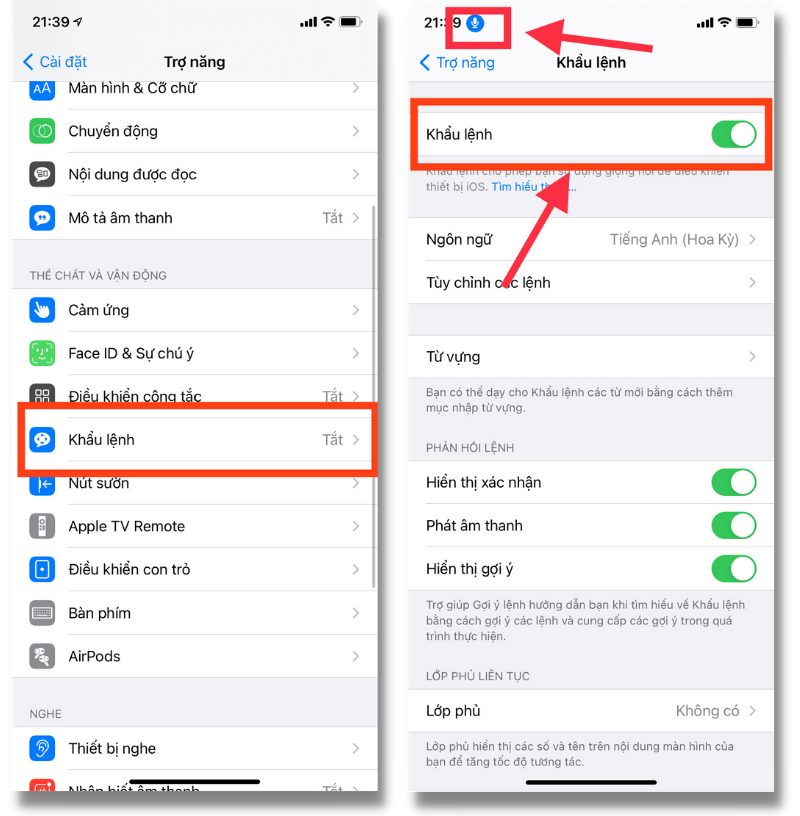 Cách để kích hoạt tính năng mở khóa iPhone bằng giọng nói trên iPhone 11 chạy iOS 14.6.