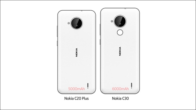 Hình ảnh Nokia C20 Plus và Nokia C30 rò rỉ trước đó