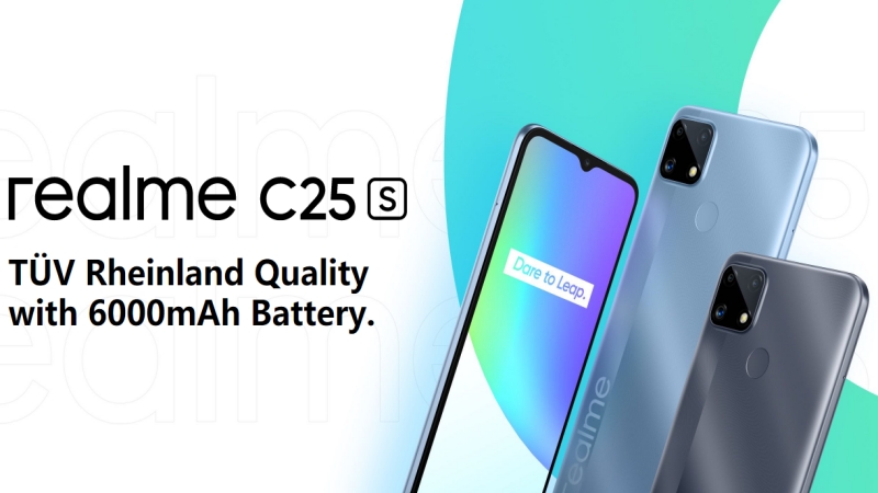 Realme C25s ra mắt: Dùng chip chơi game mạnh mẽ hơn của Realme C25, pin 6.000mAh, giá chỉ 3.9 triệu đồng