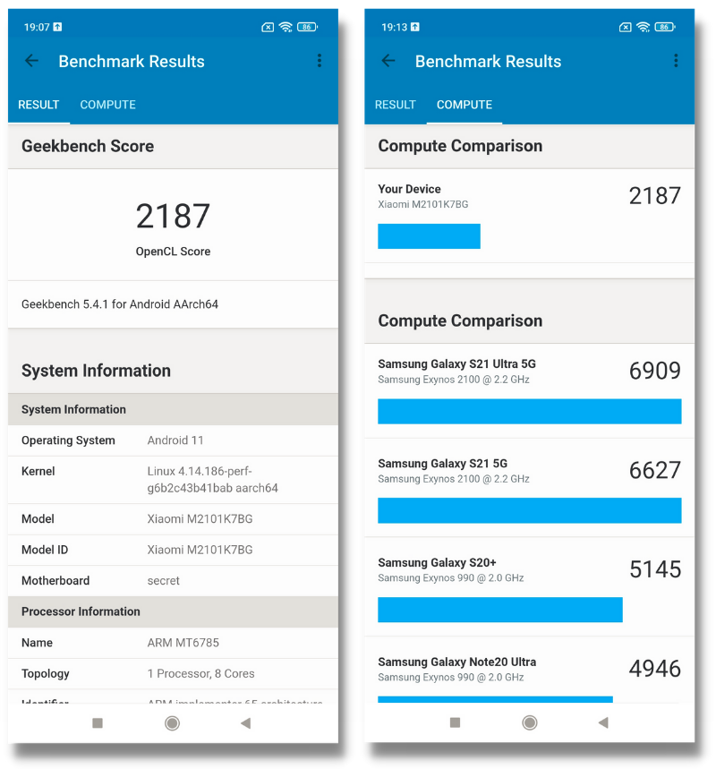 Điểm hiệu năng của Redmi Note 10S trong bài test GeekBench 5 Compute. Điểm hiệu năng của Redmi Note 10S trong bài test GeekBench 5 Compute.