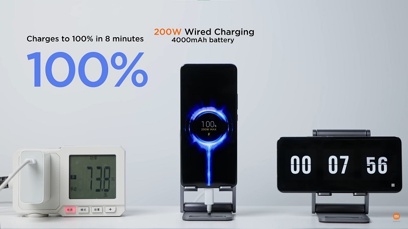 Xiaomi công bố công nghệ sạc nhanh có dây 200W và sạc nhanh không dây 120W