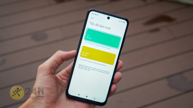 Màn hình 90 Hz trên Redmi Note 10 5G sẽ tiêu tốn nhiều pin hơn màn hình 60 Hz tiêu chuẩn