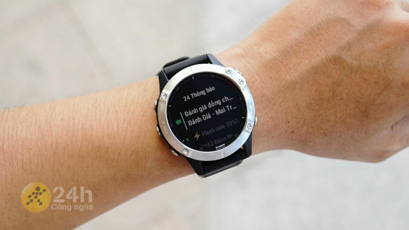 Garmin Fenix 6 siêu phẩm Smartwatch cho dân thể thao, pin dùng tận 13 ngày, kháng nước 10 ATM đeo khi bơi không sợ bị hỏng Garmin Fenix 6 siêu phẩm Smartwatch cho dân thể thao, pin dùng tận 13 ngày, kháng nước 10 ATM đeo khi bơi không sợ bị hỏng