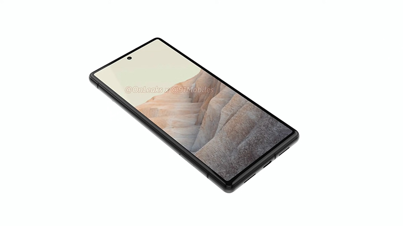 Google Pixel 6 XL sử dụng kiểu thiết kế đục lỗ ở mặt trước để chứa camera selfie