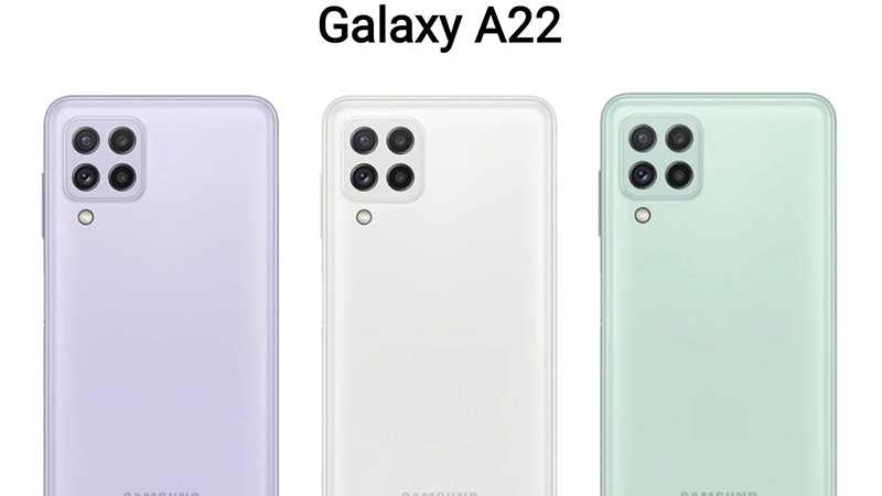 Samsung Galaxy A22 có cụm camera hình vuông nhìn trẻ trung năng động Samsung Galaxy A22 có cụm camera hình vuông nhìn trẻ trung năng động