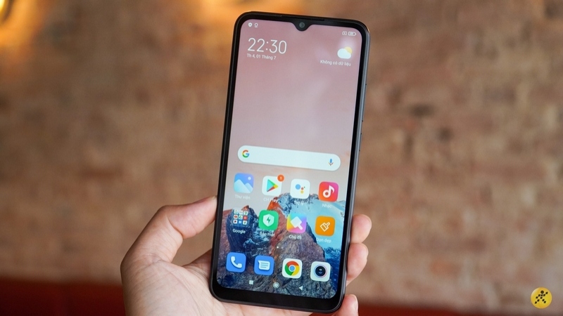 Màn hình của Xiaomi Redmi 9A có kích thước 6.53 inch.