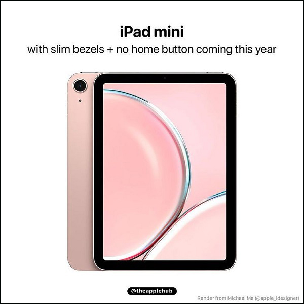 Ảnh render của iPad mini thế hệ mới Ảnh render của iPad mini thế hệ mới