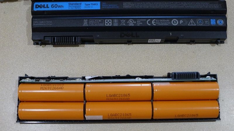 Cấu tạo của pin laptop. Cấu tạo của pin laptop.