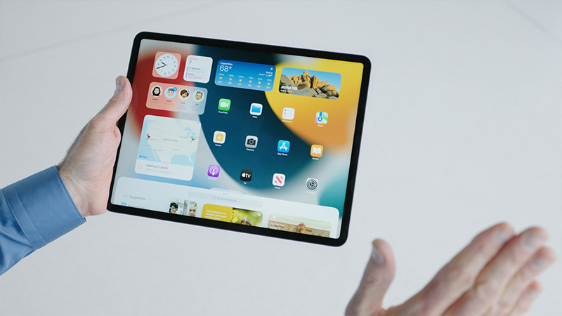 iPadOS 15 với giao diện màn hình home được thiết kế lại