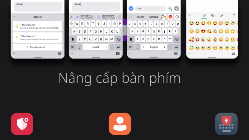 Bàn phím mới trên VOS 4.0