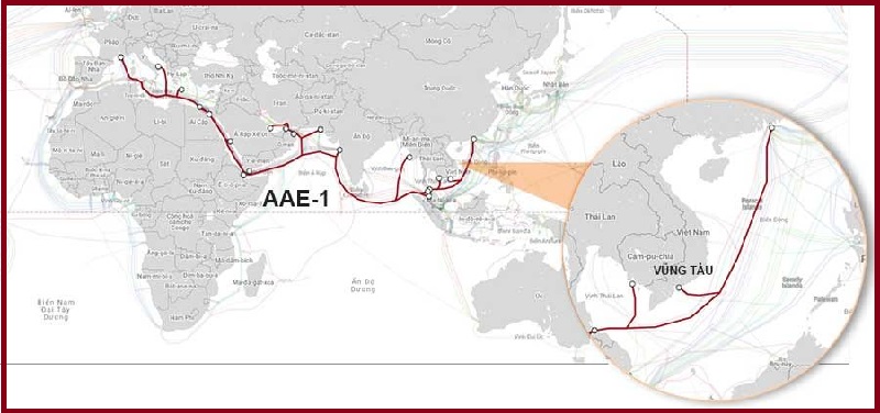 Đứt cáp APG và AAE-1 có ảnh hưởng việc xem trực tiếp Việt Nam thi đấu?