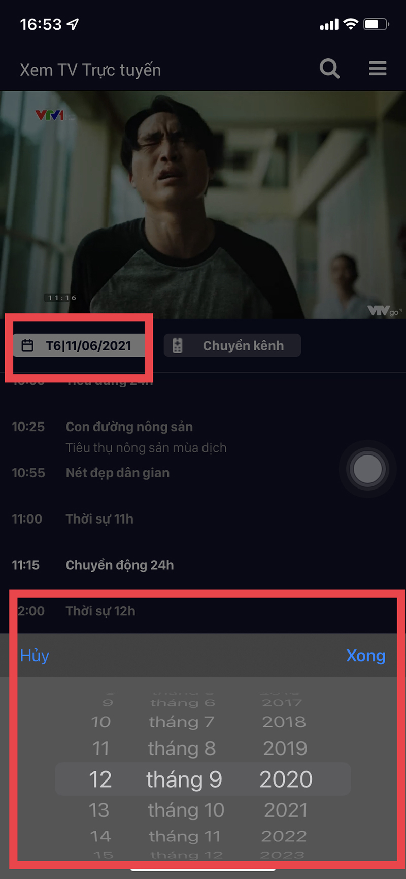 Mình hoàn toàn có thể xem lại chương trình đã phát sóng cách đây 6 tháng trên VTV Go.