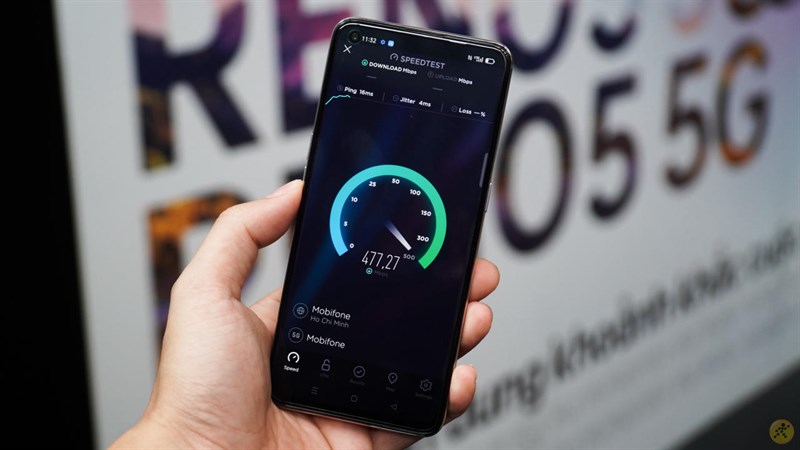 Siêu tốc độ 5G trên Reno5