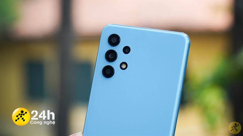 Hệ thống 4 camera sau của Galaxy A32. Hệ thống 4 camera sau của Galaxy A32.