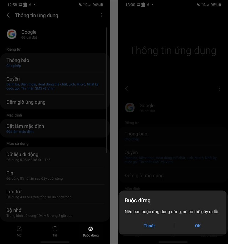 Google Play đã dừng lại Google Play đã dừng lại