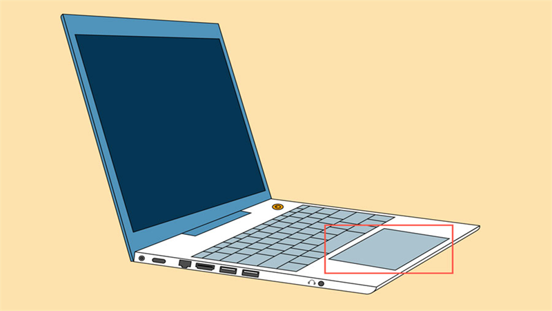 Laptop được trang bị bàn phím và chuột tích hợp Laptop được trang bị bàn phím và chuột tích hợp
