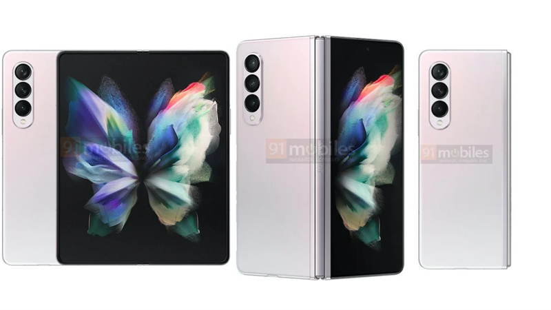 Galaxy Z Fold 3 lộ diện 3 màu sắc chính thức