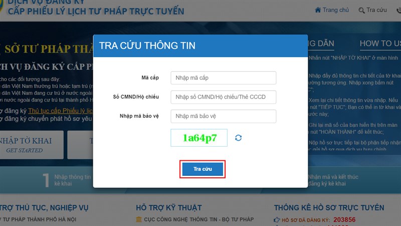 Cách cấp phiếu lý lịch tư pháp trực tuyến-9 Cách cấp phiếu lý lịch tư pháp trực tuyến-9
