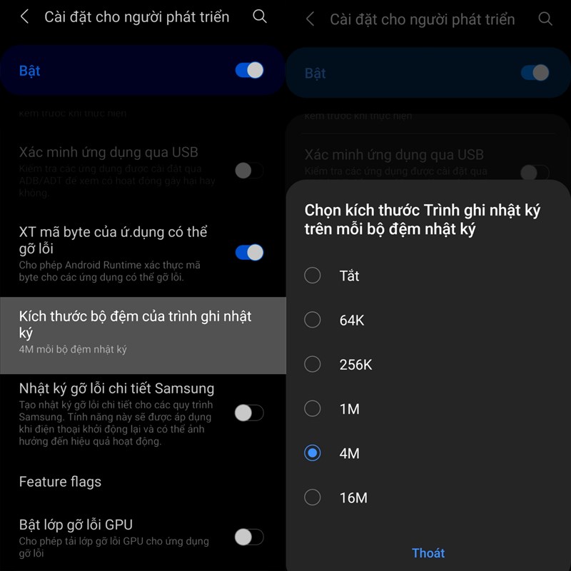5 mẹo tùy chọn nhà phát triển trên điện thoại Samsung 5 mẹo tùy chọn nhà phát triển trên điện thoại Samsung