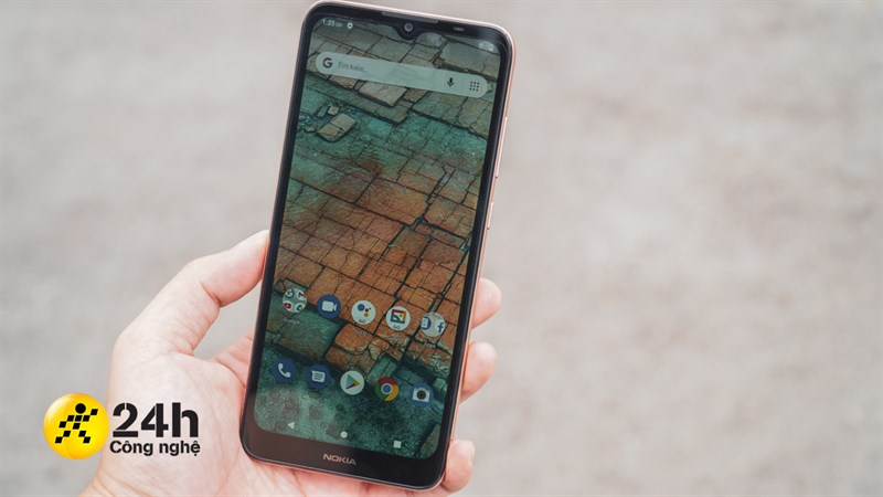 Mặt trước của Nokia C20 là màn hình với thiết kế giọt nước cùng kích thước 6.5 inch. Mặt trước của Nokia C20 là màn hình với thiết kế giọt nước cùng kích thước 6.5 inch.
