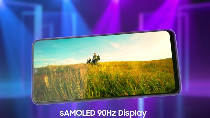 Samsung Galaxy F22 được trang bị tấm nền AMOLED cho hiển thị thêm sắc nét