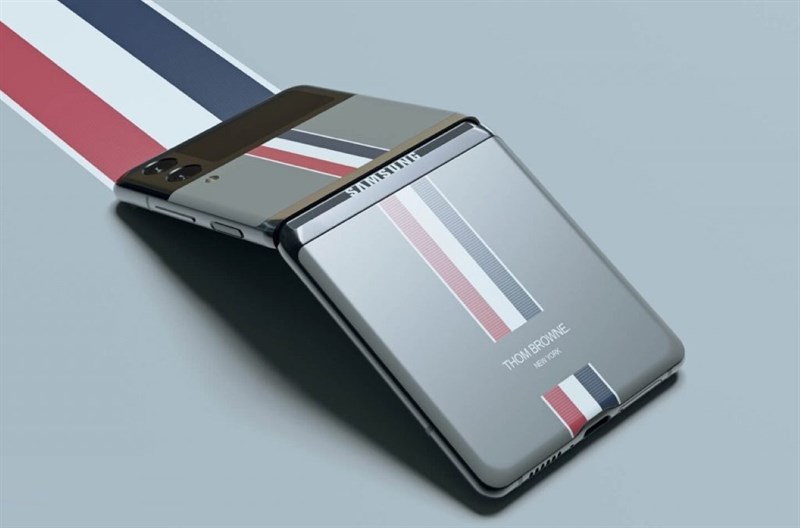 Render Galaxy Z Flip 3 Thom Browne Edition Render Galaxy Z Flip 3 Thom Browne Edition