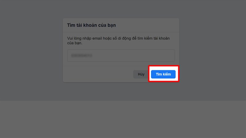 Quên mật khẩu Facebook