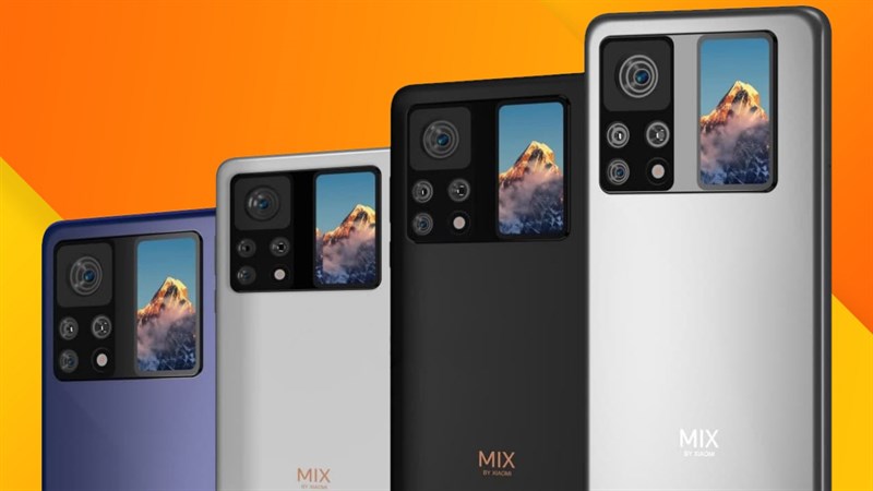 Xiaomi Mi MIX 4 không chỉ có camera ẩn dưới màn hình, mà còn được tích hợp thêm màn hình phụ phía sau giống Mi 11 Ultra