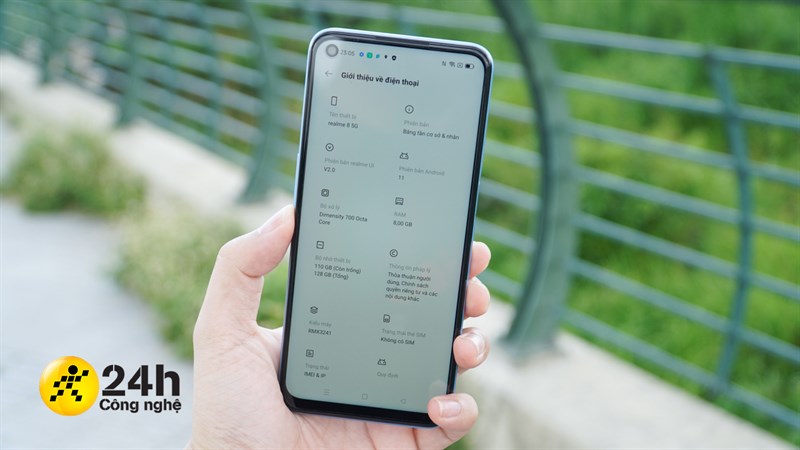 Realme 8 5G sở hữu cấu hình khá ấn tượng.