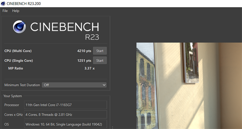 Điểm Cinebench R23 của HP Pavilion 15. Điểm Cinebench R23 của HP Pavilion 15.