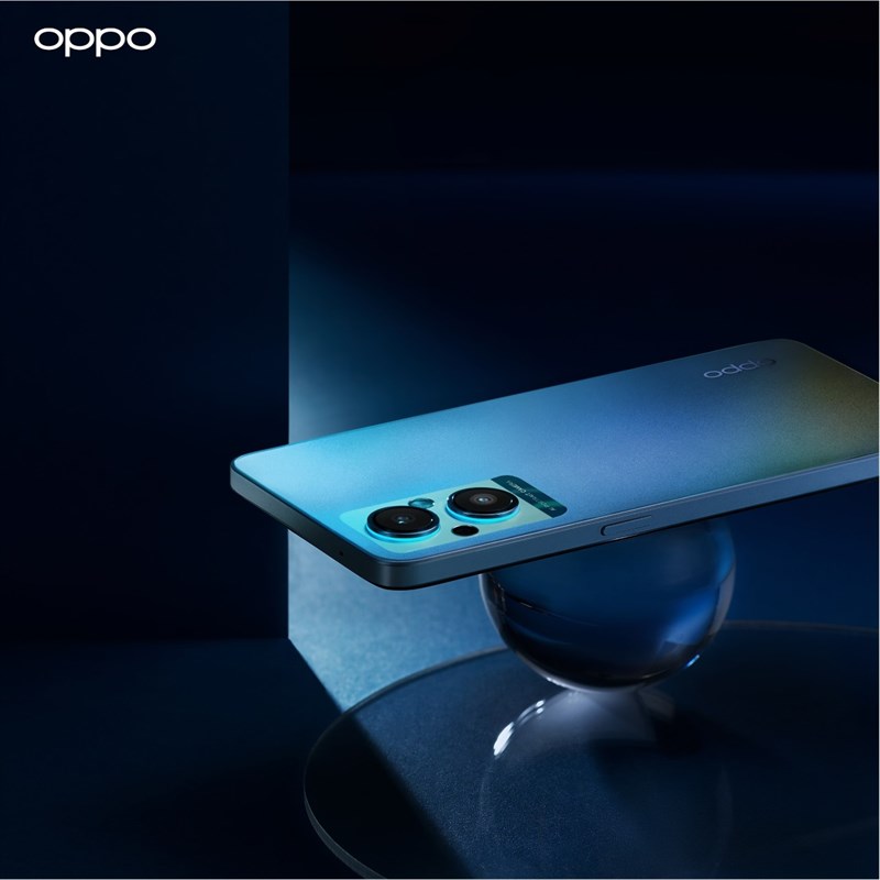 Màu xanh dương cực đẹp của OPPO Reno7 Z 5G. Nguồn: OPPO.