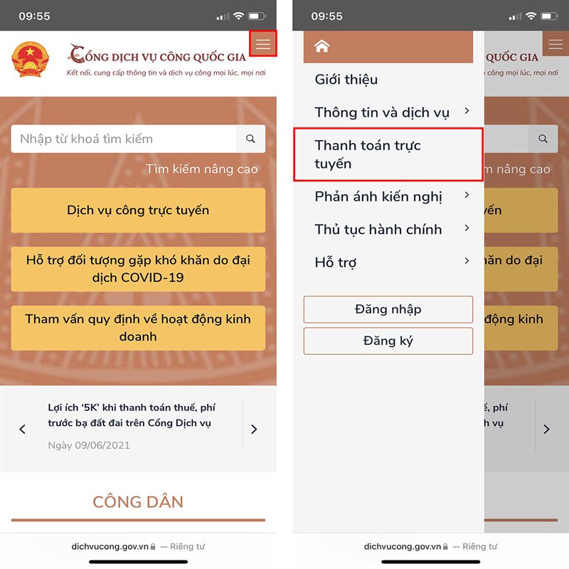 Cách thanh toán tiền điện trên Cổng Dịch Vụ Công Quốc Gia-1