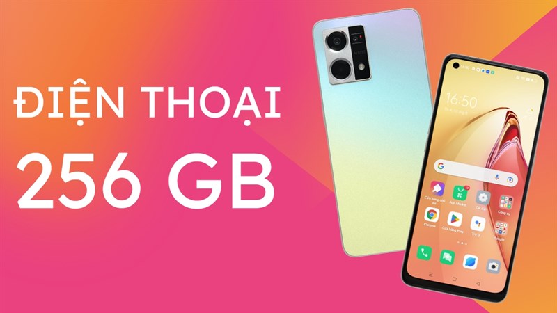 Điện thoại bộ nhớ trong 256 GB