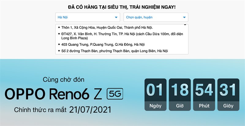 OPPO Reno6 Z 5G đã có hàng trải nghiệm tại siêu thị, ra sờ tận tay nào OPPO Reno6 Z 5G đã có hàng trải nghiệm tại siêu thị, ra sờ tận tay nào