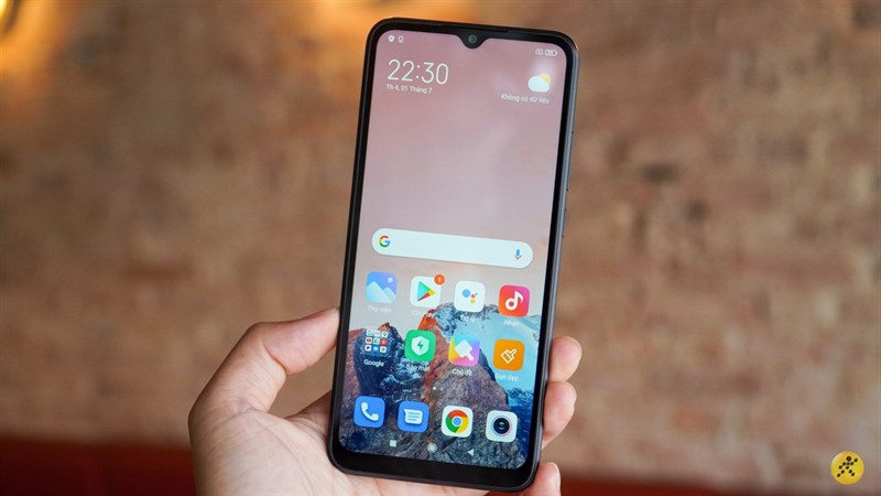 Màn hình kích thước lớn chính là ưu điểm của Redmi 9A.