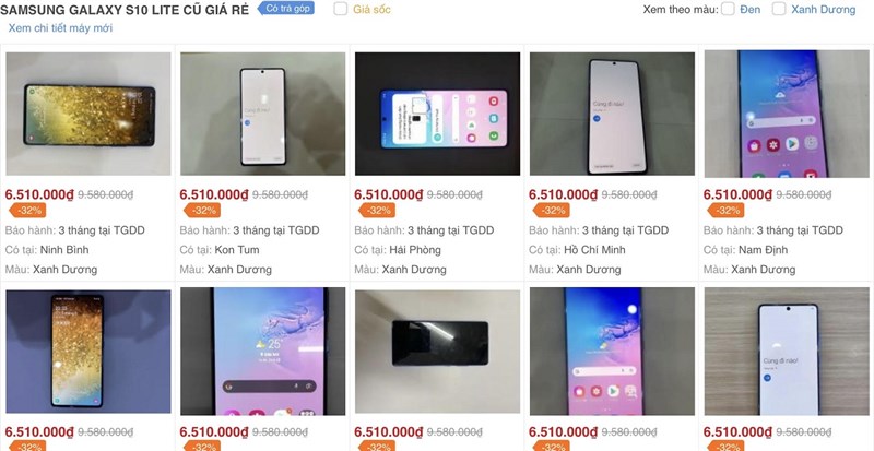 Galaxy S10 Lite đổi trả