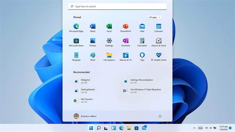 Windows 11 sở hữu giao diện Start Menu và Taskbar mới Windows 11 sở hữu giao diện Start Menu và Taskbar mới