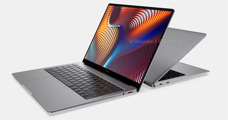 Realme Book lộ ảnh render với nhiều màu sắc trẻ trung, cuốn hút, thiết kế vẻ ngoài cũng ấn tượng không kém MacBook Air