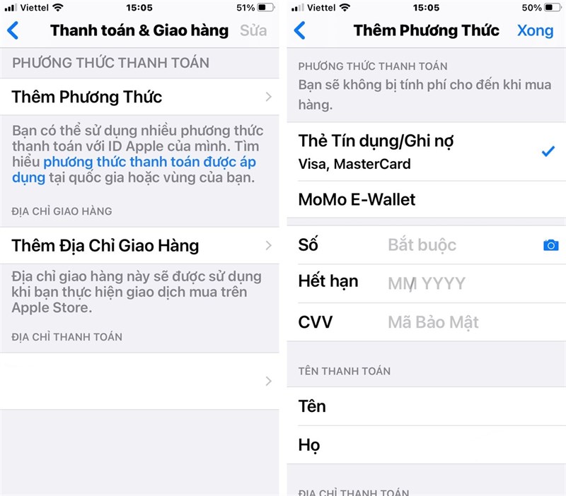 Thanh toán Apple Service Thanh toán Apple Service