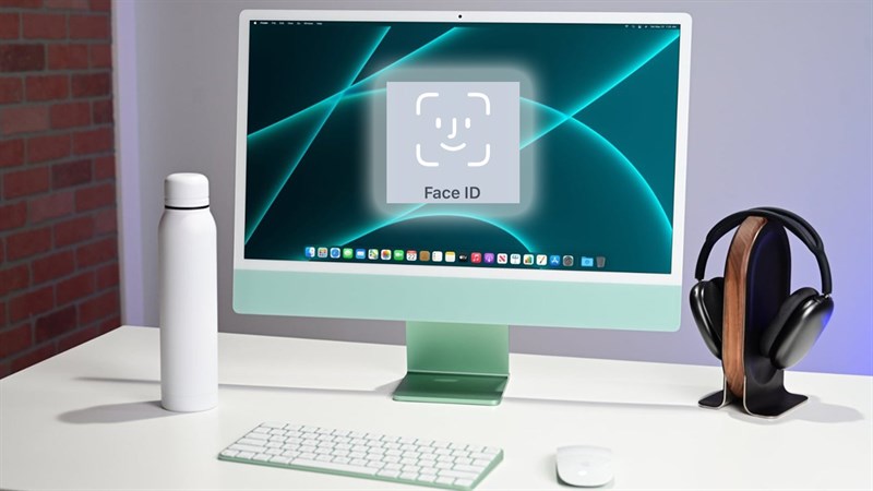 Ảnh minh họa tính năng Face ID trên iMac 2021