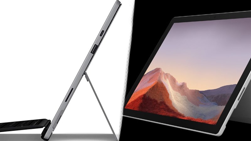 Surface Pro 7 có nhiều cổng kết nối hơn.