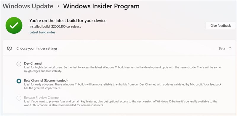 Microsoft phát hành phiên bản Windows 11 beta đầu tiên