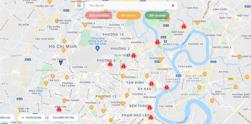 Bản đồ cứu trợ - SOSmap