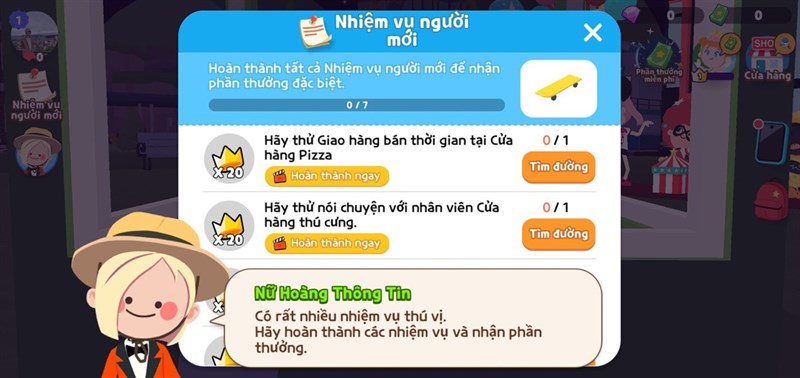 Trong Play Together, chúng ta sẽ nhận làm nhiều nhiệm vụ để có được phần thưởng.