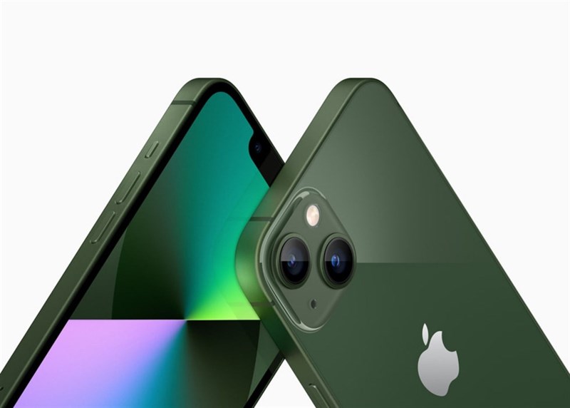 iPhone 13 với phiên bản màu xanh lá cây iPhone 13 với phiên bản màu xanh lá cây