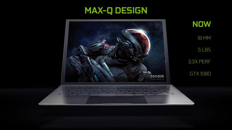  Laptop gaming Max-Q được tối ưu hóa thiết kế mỏng, nhẹ, có tính di động cao.